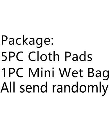 6Pcs Reusable Waterproof Menstrual Pad Set with Wet Bag - Heavy Flow Red Microfleece Mama Cloth Sanitary Napkins - Buy Online on GoSupps.com