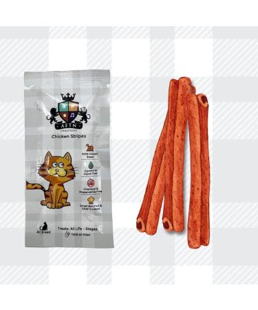 AETN Creations Felix Play Tubes Cat Treat Bundle Pack 8x50g Pouches Chicken and Liver Flavour plus AETN Chicken Stripes Treat Tasty Delicious Snack - Buy Online on GoSupps.com