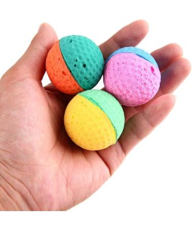 Ndier 8 Soft Cat Balls - Colorful Bite-Proof Latex Training Toys for Cats & Small Dogs - Perfect for Kittens - Buy Online on GoSupps.com