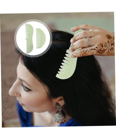 Hapinary Jade Scalp Massage Combs - 2 Piece Set for Scalp Relaxation & Wellness | Portable Head Massage Tools - Buy Online on GoSupps.com