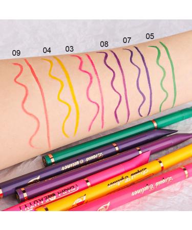 EVPCT 3Pcs Eyeliner Stamp Set - Waterproof Colored Eye Liner Stamps in Green, Royal Blue, and Nordic Purple - 3 Count Pack - Buy Online on GoSupps.com