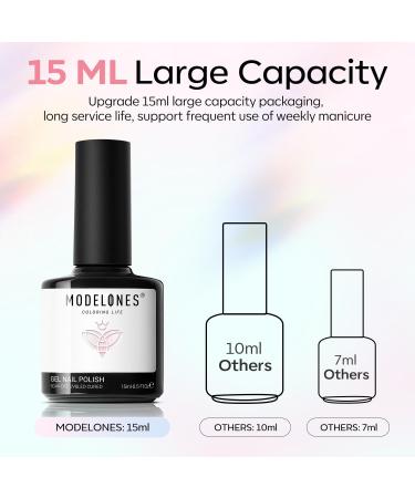 Modelones Pearl Gel Nail Polish 15ML Pearl White Gel Polish Shimmer Mermaid Iridescent Pearlescent Nail Polish Soak Off U V LED Spring Gel Polish Swirl Shell Thread Effect DIY Manicure Gifts - Buy Online on GoSupps.com