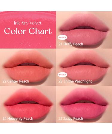 Peripera Ink Airy Velvet Lip Tint - #021 Fluffy Peach | High Pigmentation, Lightweight, Moisturizing, Cruelty-Free - Buy Online on GoSupps.com