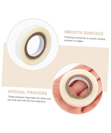 MAGICLULU 1 Roll Wig Film Lace Hair Tape Hair Extensions Tape Clear Hair Ties Crystals and Gemstones Hair Ties for Womens Hair Womens Wigs Glue Real Hair Women's White Double Sided Tape 5x5cm White - Buy Online on GoSupps.com