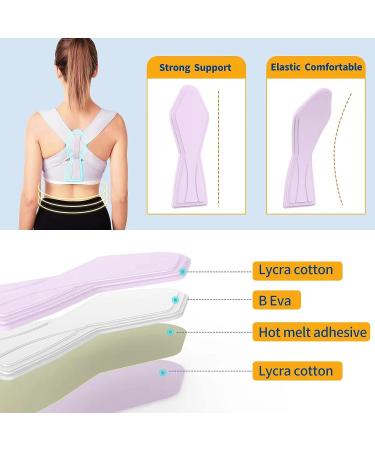 Women's Posture Corrector Brace - Adjustable Upper Back Straightener for Neck Pain Relief (S/M 25-36 Inch) - Buy Online on GoSupps.com