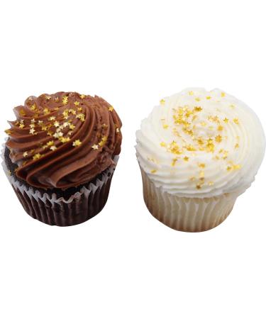 Hobbyland Metallic Gold Glitter Stars Edible Sprinkles 4.5g - Perfect for Cake Decorating - Buy Online on GoSupps.com