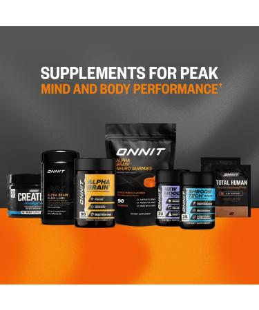 ONNIT Alpha Brain Neuro Focus Gummies IGEN Non-GMO Tested Vegan Gummies with Omega-3s Lutein Zeaxanthin and Caffeine Brain Eye and Focus Supplement for Men and Women Citrus Punch 90 Count - Buy Online on GoSupps.com