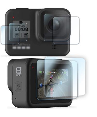  6 PCS FitStill Screen Protector for GoPro Hero 8 Black Ultra Clear Tempered Glass Screen Protector + Tempered Glass Lens Protector + Small Display Film- 2 Packs - Buy Online on GoSupps.com
