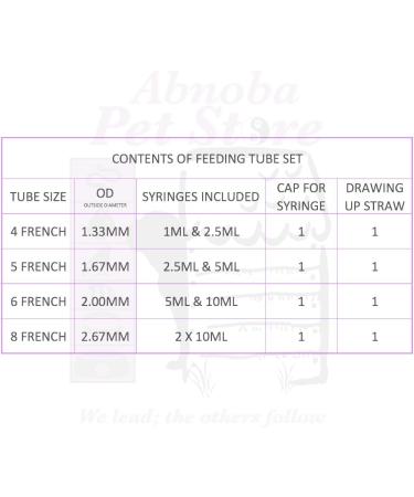 ABNOBA PET STORE ONE NEW LONG LIFE Sterile Tube Feeding Kit 6 French (2.00mm) 2 SYRINGES Medium & Large Breed Puppies Feeding Tube - Buy Online on GoSupps.com