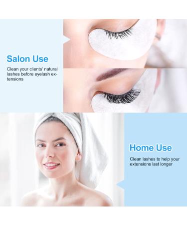 Lash Extension Cleanser 80ml Concentrate - Gentle DIY Eyelash Shampoo for Salon & Home Use - Non-Irritating Formula - Makes 8 Bottles (Unscented) - Buy Online on GoSupps.com