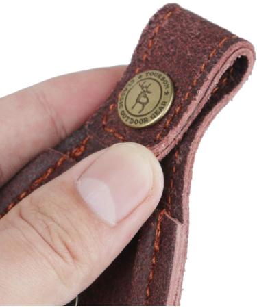 Tourbon Hunting Shooting Brown Real Leather Toe Protector Pad - Premium Barrel Rest for Precision & Comfort - Buy Online on GoSupps.com
