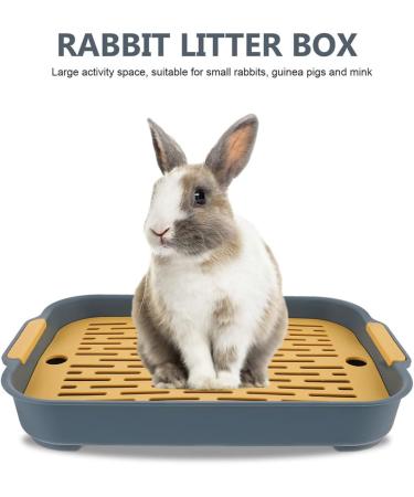 GREENADSCAPE 2pcs Box Rabbit Toilet Rat Cage Bunny Trainer Toilet Small Pets Toilet Bunny Litter Toilet Pp 27.00X18.80X4.00CM As Shown 1 - Buy Online on GoSupps.com