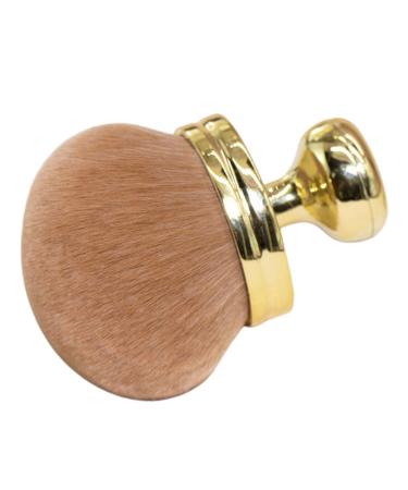 Beavorty Fluffy and Soft Makeup Brush Travel Powder Brush Setting Powder Brush for Loose Powder Face Makeup Brushes Face Powder Brush Cosmetic Brush Blush Brush Travel Makeup Brush 8.50X7.00X7.00CM Golden