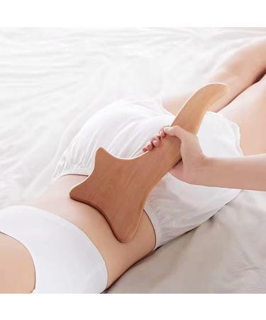 Wood Lymphatic Drainage Gua Sha Tool - Anti-Cellulite Massage Device for Back Arms and Legs | Natural Wooden Therapy for Soft Tissue Relief - Buy Online on GoSupps.com