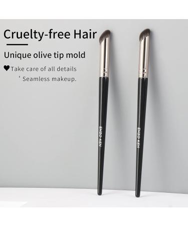 Small Nose Contour Brush by ENZO KEN Angled Concealer Brush Under Eye Concealer Brush Angle Concealer Brush Small Concealer Brushes Contour Nose Brush Angled Makeup Brush. (Black 8M01) - Buy Online on GoSupps.com