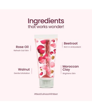 Mother Sparsh Rose & Beetroot Face Wash for Dull Dry & Uneven Skin | Infused with Extracts of Rose Beetroot & Papaya For Healthy Moist Skin | Soap Free Sulphate-free Hydrating Face Wash- 75 ML - Buy Online on GoSupps.com