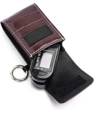 Milists Blood Oxygen Portable Fingertip Pulse Monitor Case - Durable Organizer for Oxygen Saturation - Brown - Buy Online on GoSupps.com