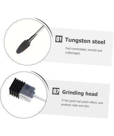 Ipetboom Nail Polisher Finger Nail Grinding Kit Nail Drill Tips Finger Nail Kit Nail Polishing Bits Kit U as Acrilicas Nail Grinding Head Manicure Tools Tungsten Steel Pedicure 6.8x1.2cm As Shown - Buy Online on GoSupps.com
