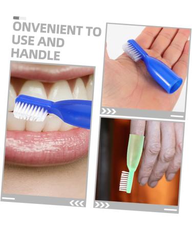 Healeved Mini Finger Toothbrush - 60 STK Travel Toothbrush Set | Safe & Portable Mouth Cleaning Brush in 3 Colors - Buy Online on GoSupps.com