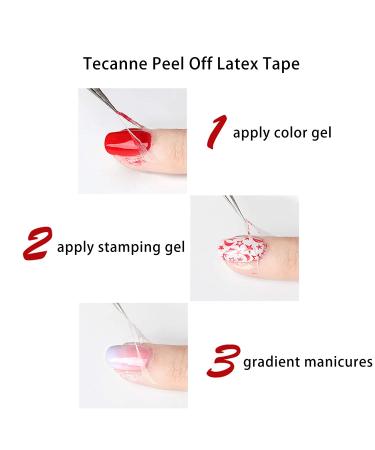 Latex Nail Polish Barrier 2PCS 15ML - Nail Art Liquid Tape Protector by Tecanne - Buy Online on GoSupps.com