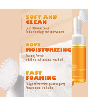 Turmeric Facial Cleanser - Deep Cleansing Foaming Face Wash for All Skin Types - Buy Online on GoSupps.com