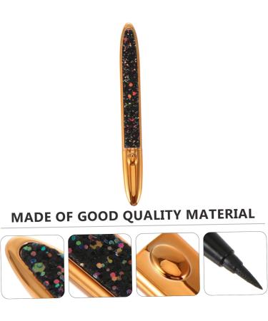 Healvian Self Adhesive Mascara Glitter Liquid Eyeliner Waterproof Black Liquid Eyeliner Eye Liner Pen Plastic 1 count (Pack of 1) Colorful - Buy Online on GoSupps.com