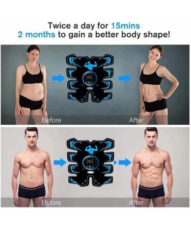 Jenylu EMS Belly Trainer | Electric Muscle Stimulator for Abs Arms Hips & Legs | 8 Modes & 19 Intensities for Men & Women - Buy Online on GoSupps.com