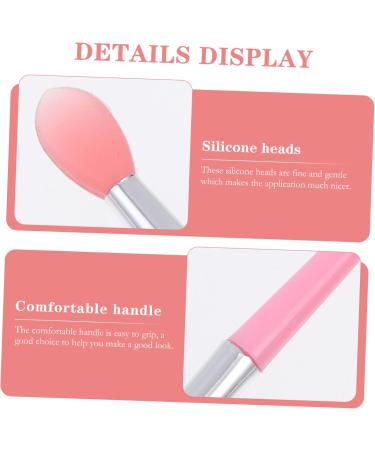 Angoily 2 Sets Lip Stick Dust Facial Tools Lip Applicator Eye Shadow Applicators Silicone Scrubber for Lady Tools Cosmetic Applicator Brush Miss Silica Gel - Buy Online on GoSupps.com