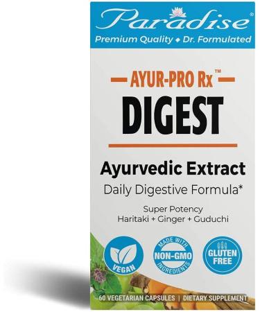 Paradise Herbs AYUR Pro Rx Digest - 60 Vegetarian Capsules for Digestive Health - Buy Online on GoSupps.com