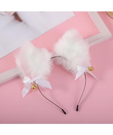 amangul Cartoon Ear Shape Hair Hoop with Bowknot&Small-bell Decor Hair Holder Cosplay Party Headband for Teenagers Adult(Purple) - Buy Online on GoSupps.com
