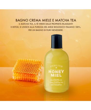 Perlier Honey Honey Bath Cream Honey & Matcha Tea - 500 ml - Buy Online on GoSupps.com