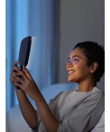 MirrorNova Square Hand Mirror with 3 Adjustable Lights, Makeup Mirror with Handle - Black, 6.2 x 11 x 0.5 inch - Buy Online on GoSupps.com