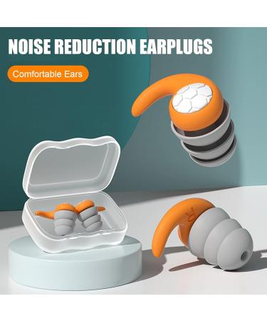 Noise Reduction Silicone Ear Plugs - Waterproof Three-Layer Soundproof Earplugs for Sleeping & Swimming - Adjustable Fit 1 Blue Count - Buy Online on GoSupps.com