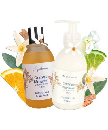 Di Palomo Orange Blossom Duo: Luxurious Body Wash & Lotion for Radiant Skin | International Shipping Available - Buy Online on GoSupps.com