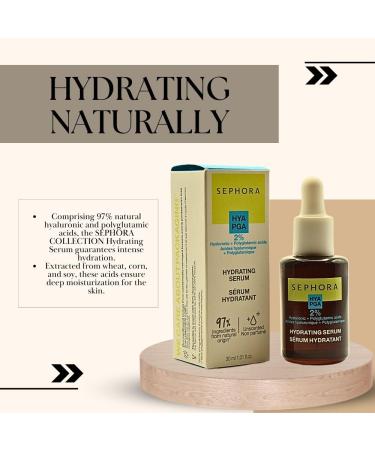 Buy SEPHORA COLLECTION Hydrating Serum with Hyaluronic & Polyglutamic Acid - 1 oz (30 mL) | International Shipping Available - Buy Online on GoSupps.com