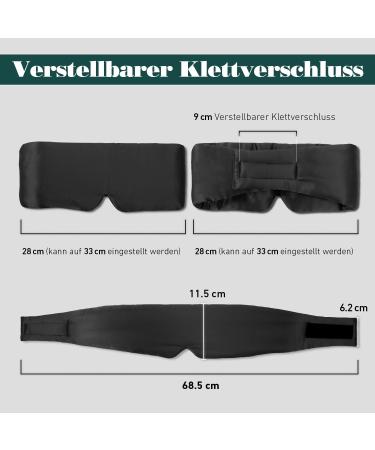 Joyhabit Extra Large Silk Sleep Mask - Adjustable Cloud Curve Eye Mask for Men & Women - Perfect for Night Sleep & Relaxation - Buy Online on GoSupps.com