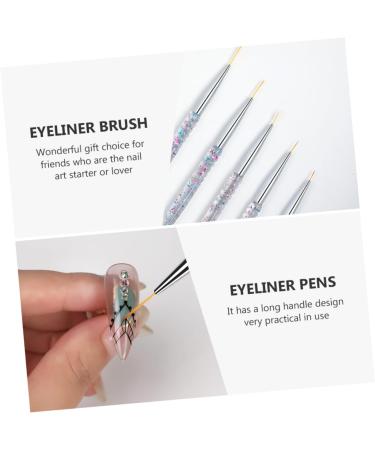 Healeved 2sets Nail Art Drawing Pen Manicure Accessories Gel for Nails Fine Line Nail Art Brush Nail Kits Nail Brush Fashion Nail Art Pen Kit De Manicura Super Fine Suite Pvc Pen Holder - Buy Online on GoSupps.com