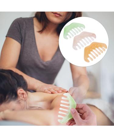 Frcolor 9-Piece Massage Comb Set | Household Wiper & Hair Gua Sha for Men | Valentine's Day Gift | Jade & Wooden Hair Comb Massager - Buy Online on GoSupps.com