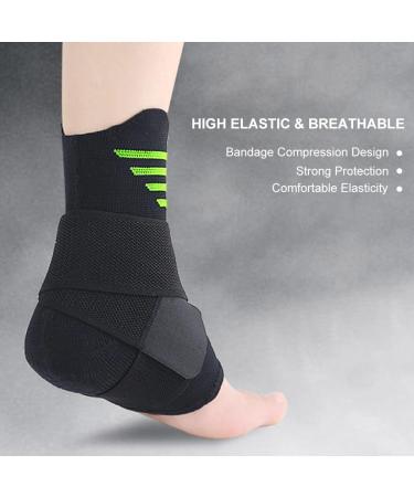 BOSREROY Adjustable Breathable Ankle Support Sleeve - Compression Brace for Sports Basketball & Boxing - Sprain Relief & Protection - Buy Online on GoSupps.com