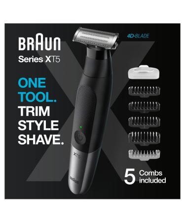 Braun Series XT5 Body Grooming Kit for Men - Beard Trimmer, Shaver, Electric Razor - Manscaping Tool for Stubble, Hair, Groin, Underarms - XT5100 - Buy Online on GoSupps.com