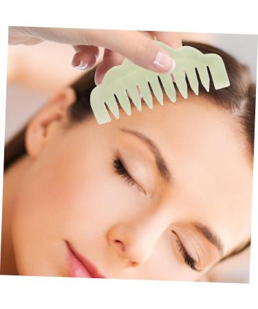 Ipetboom 2-Piece Jade Gua Sha Comb Set - Broad Tooth Body Massage Tool for Relaxation and Healing - Buy Online on GoSupps.com