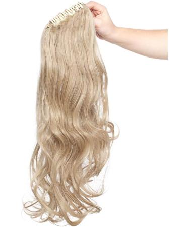 Silk-co 24inch Claw on Ponytail Hair Extensions Dark Blond&Bleach Blond Wavy Curly Hairpiece Pony Tail Wrap around Bonding 24inch (Pack of 1) Dark Blond&Bleach Blond - Buy Online on GoSupps.com