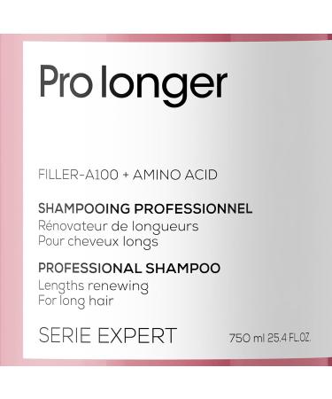 L'Or al Professionnel Pro Longer Shampoo 750ml - Strengthening Shampoo for Long & Thin Hair with Filler A-100 & Amino Acids | Expert Series - Buy Internationally - Buy Online on GoSupps.com
