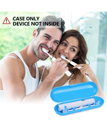Travel Protective Cover for Electric Toothbrush & Replacement Heads | Uraqt Reis-Etui Bag Compatible with Oral B & Philips - 3 Smooth Blue Pieces - Buy Online on GoSupps.com