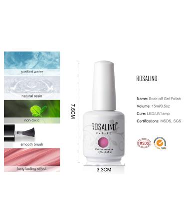 Rosalind Gellack UV Hybrid Nail Polish Set - 6 Semi-Permanent Shellac Colors | 15ml Gel Kit for Durable Summer Nails - Buy Online on GoSupps.com