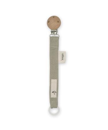 SAGA Copenhagen pacifier chain Pala (Green Tea) 2x17cm | 100% organic & sustainable | GOTS-certified