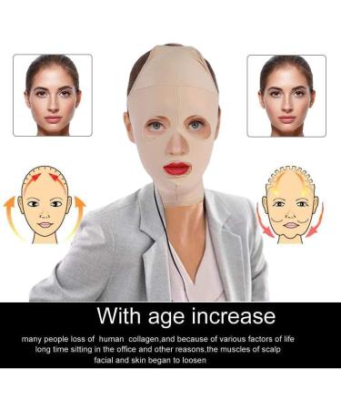 iPobie Face Lifting Slimming V Face Mask Full Coverage Bandage Facial Slimming Reduce Facial Double Chin Care Weight Loss Beauty Belt(L) - Buy Online on GoSupps.com