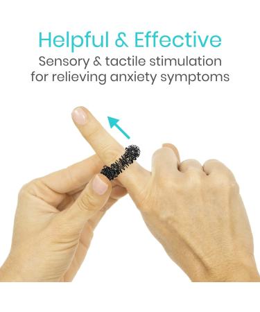 Vive Spiky Sensory Rings (12-PK) - Fidget Anti-Anxiety Acupressure Set for Stress Relief - Spiky Spinner for Finger Stimulation - Ideal for Men, Women, Adults, Girls - Calming Massage Toys - Buy Online on GoSupps.com