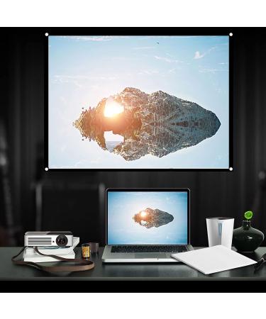 Portable 72-Inch Canvas Beamer Screen | Foldable Projector Canvas for Home Cinema | 60-100 Inch Projection Surface - Buy Online on GoSupps.com