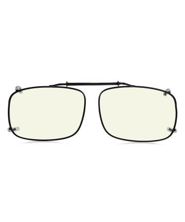 Eyekepper Large Clip On Blue Light Blocking Glasses With Spring Draw Bar 57x39MM 57*39MM Blue Light Blocking Glasses